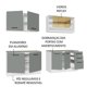 thumbnail image 4 of Cocina Integral Completa Modular Madesa Agata 240cm BG 01, 4 of 5