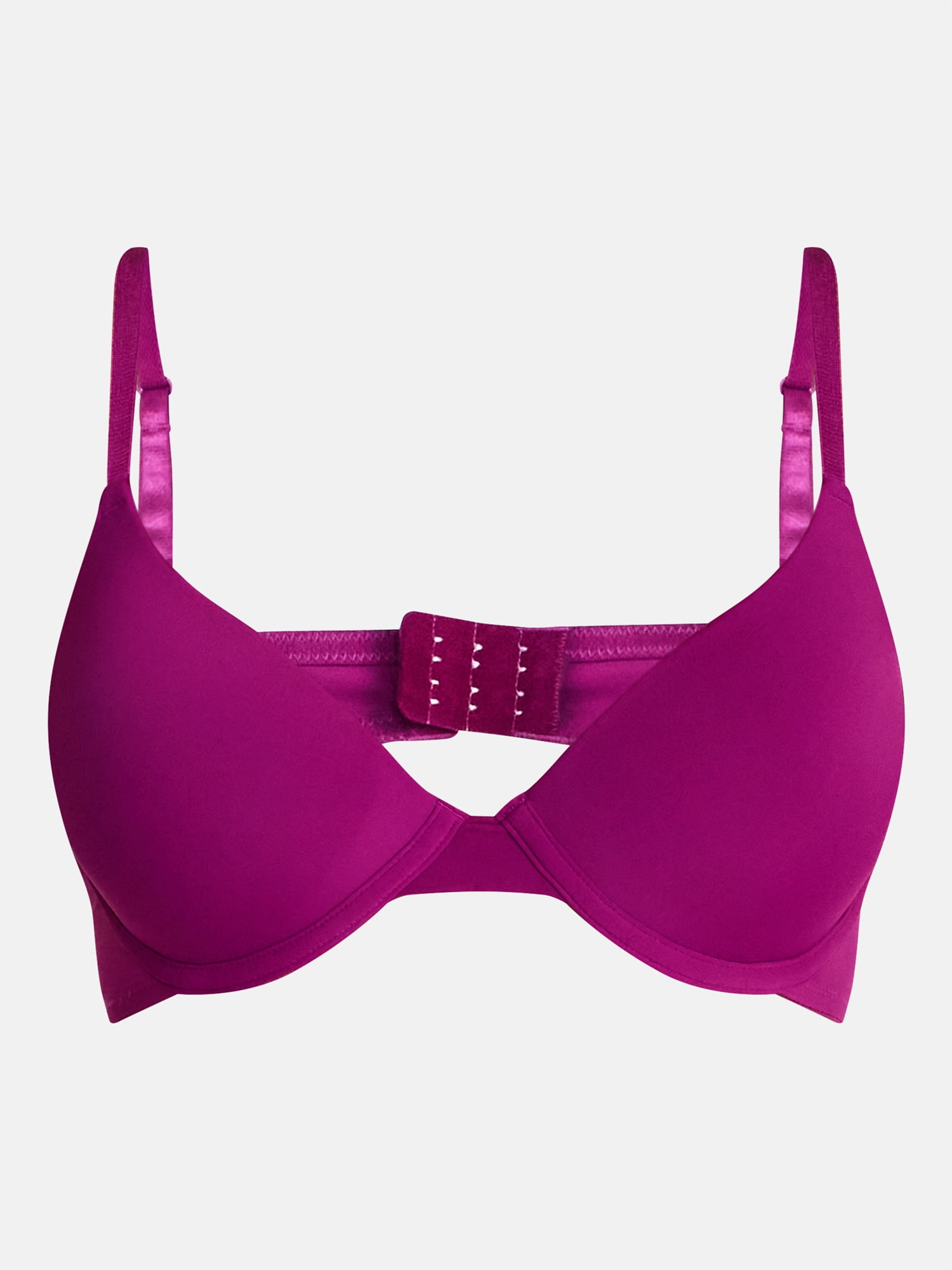 No Boundaries Lightly Lined Underwire T-Shirt Bra, Women's 34A to 40DDD