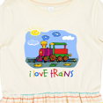 thumbnail image 4 of Inktastic I Love Trains Girls Toddler Dress, 4 of 5