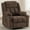 Cocoa, variant on Sfxingyou Adult Fabric Solid Print Recliner Chair with Massage and Heat, Gray
