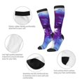 thumbnail image 3 of Rocae Dual Skulls Colorful Fusion for Novelty Casual compression Socks For Women Men Contrast Color Stockings, 3 of 6