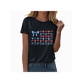 thumbnail image 1 of Women American Stars and Stripes Shirt Funny American Flag T-Shirt 4th of July Patriotic Tee Top, 1 of 4