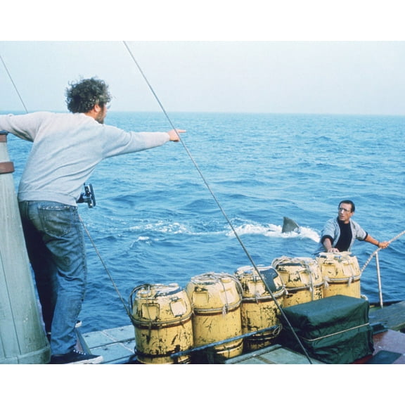 Jaws Featuring Richard Dreyfuss, Roy Scheider 24X36 Classic Hollywood Poster