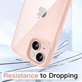 thumbnail image 4 of JETech Case for iPhone 13 6.1-Inch, Shockproof Phone Bumper Cover, Solid Color Matte TPU Frame, Anti-Scratch Clear Back (Pink), 4 of 6