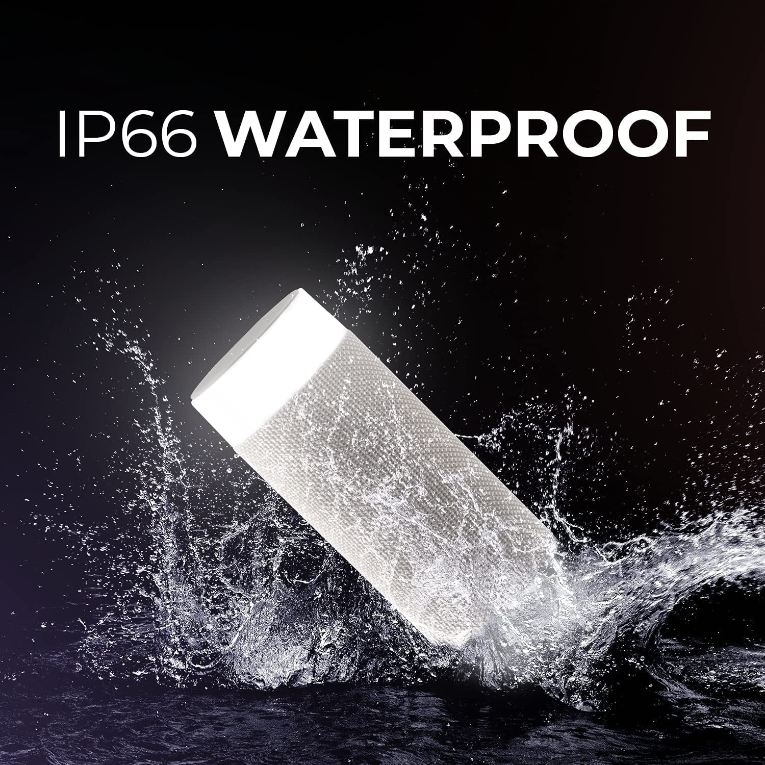iJOY Tiki Portable Speaker with LED Lights – Waterproof for Indoor & Outdoor Use