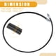thumbnail image 4 of 2 mangueras flexibles universales de 47 pulgadas NPT de 1/8 pulgadas para pistola de engrase, extensión de manguera de grasa flexible para remolque, antideslizante, Metal negro, 4 of 7