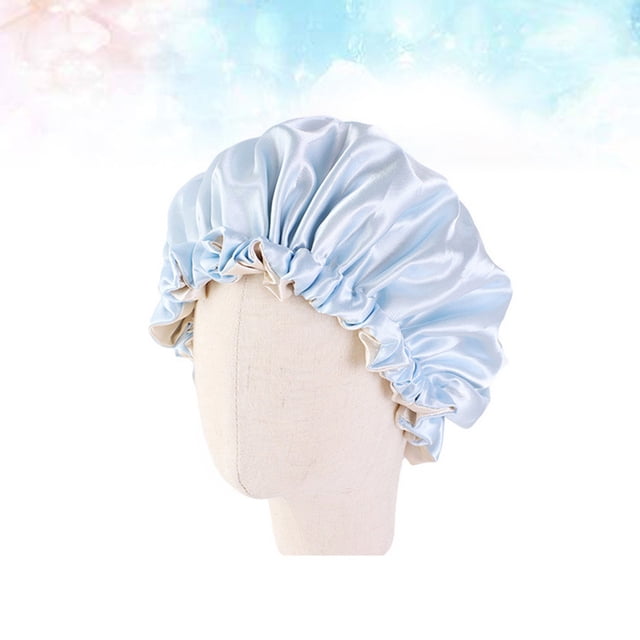WHAMVOX Baby Sleeping Hats Satin Sleeping Hat for Shower Usage with Adjustable Fit 1Set