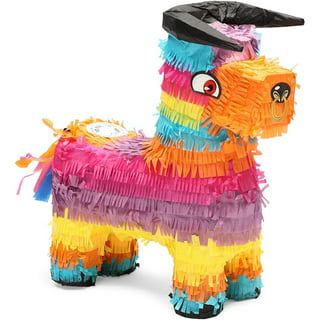 Cinco De Mayo - Piñata de burro para fiesta de cumpleaños infantiles, (13 x  20 x 5 pulgadas) para suministros de fiesta de tacos, accesorios de fotos