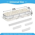 thumbnail image 3 of Plastic Pencil Box Large Capacity Pencil Boxes Clear Boxes with Snap-Tight Lid Stylish Office Supplies Storage Organizer Box Gold Leopard Print Pattern, 3 of 7