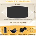 thumbnail image 3 of Hamaca de Algodón ANYOO Portátil para Camping con Capacidad de 300kg, 3 of 7