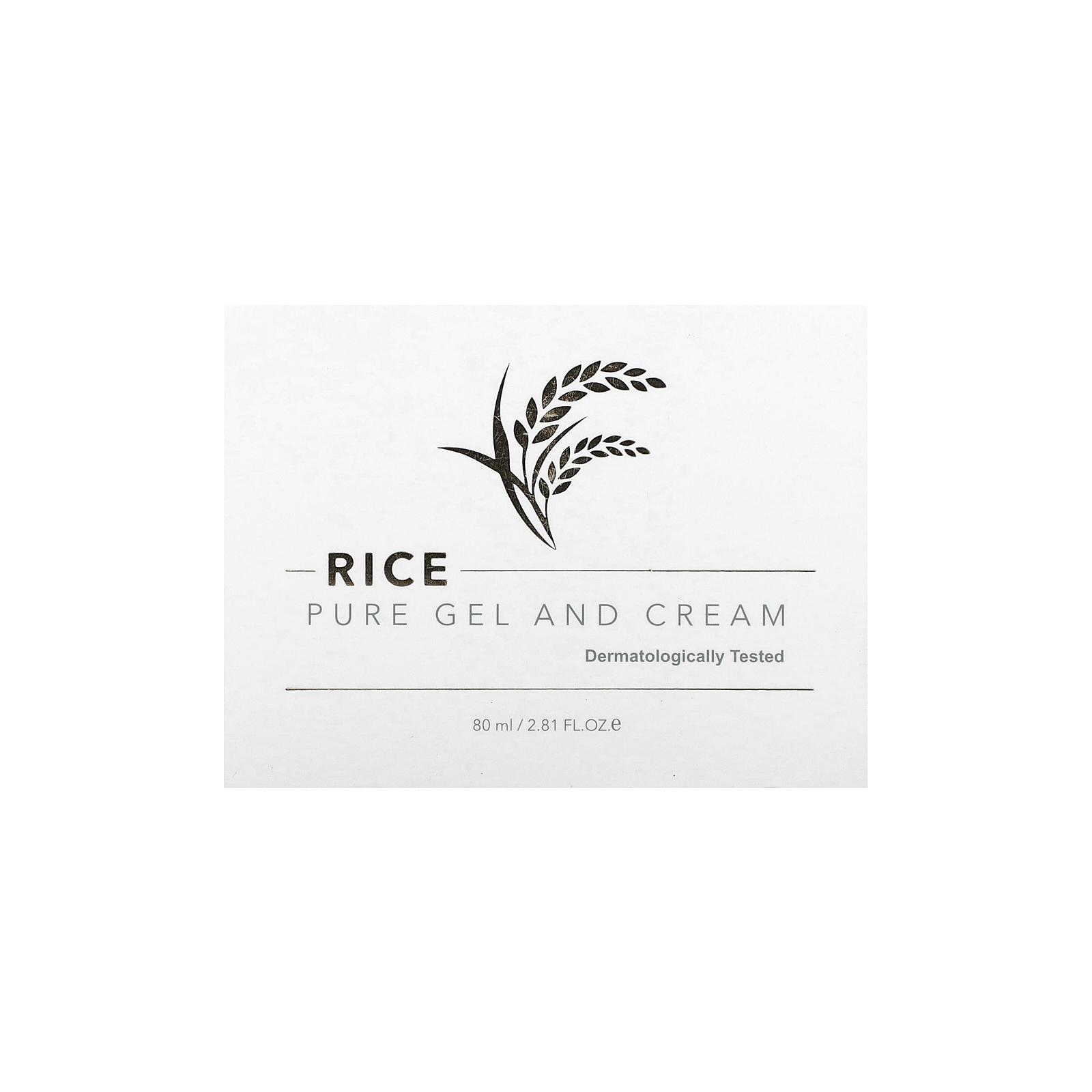 THANK YOU FARMER Rice Pure Gel and Cream 80ml (2.81 Fl Oz), Face Moisturizer for dry skin