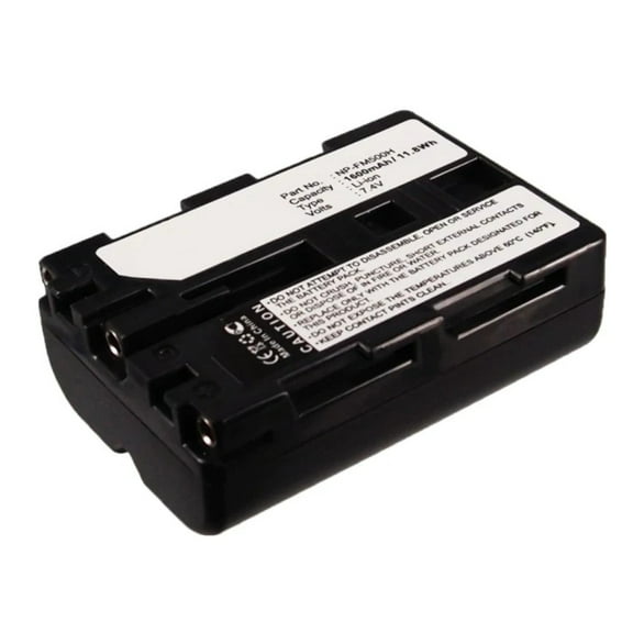 Batteries N Accessories BNA-WB-L9183 Digital Camera Battery - Li-ion, 7.4V, 1600mAh, Ultra High Capacity - Replacement for Sony NP-FM500H Battery