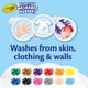 thumbnail image 4 of Marcadores Lavables de Punta Ancha Crayola 12 Colores Paquete de 24, 4 of 9