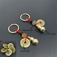 thumbnail image 4 of Lucky for Key Chain for w/ Antique Coins Solid Brass Keychain Chinese Feng Shui, 4 of 9