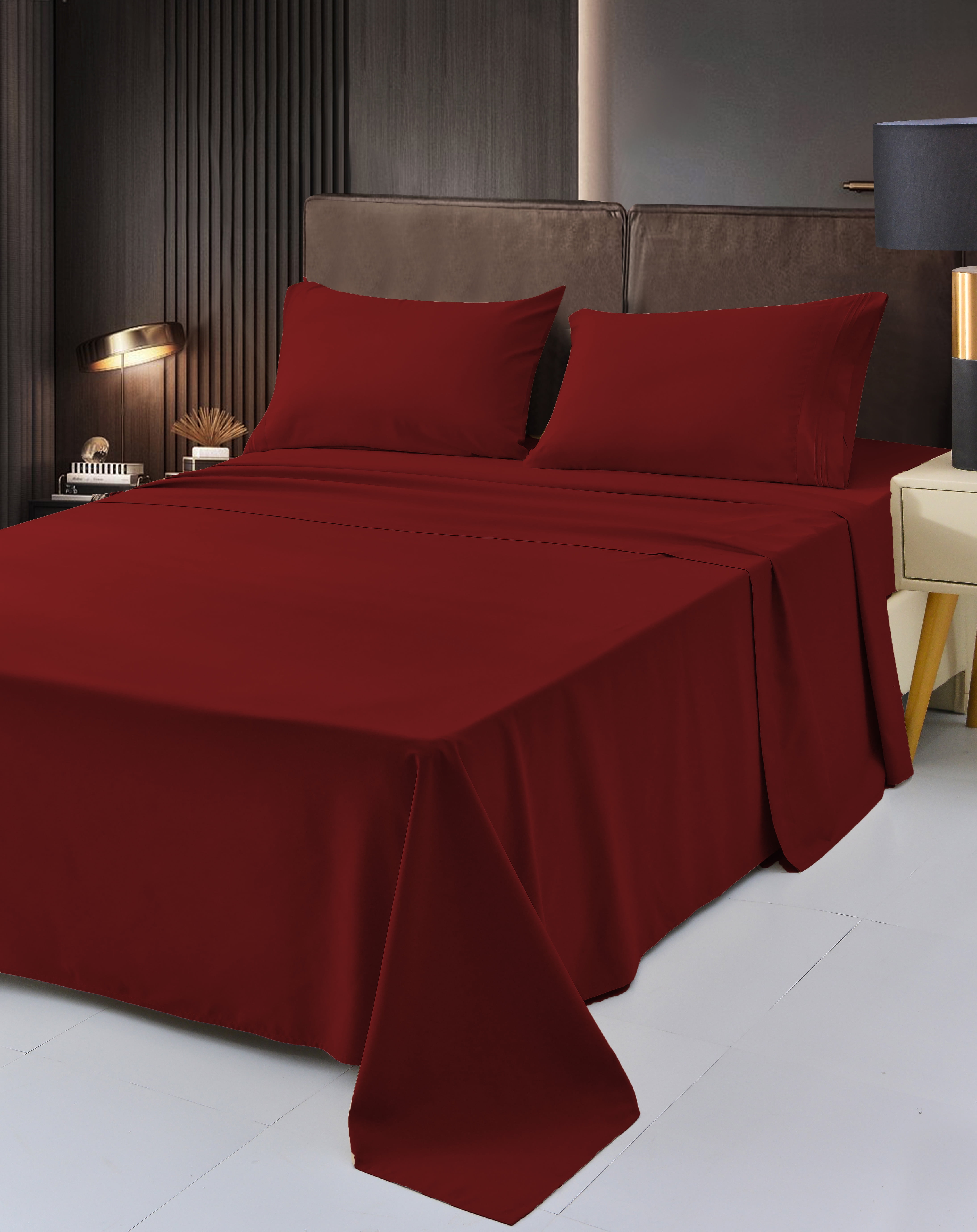 4 Piece Bamboo Sheet Set by OKAO Silky Soft Hypoallergenic Wrinkle