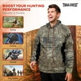 thumbnail image 6 of TrailCrest by Treel Men's Mossy Oak Hoodie Sweatshirt - Comfortable Stylish Jacket for Outdoor Activities, Hunting and Casual Wear, Country Roots Camo & Black, 4X, 6 of 8
