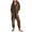 Brown, variant on Umfun Pants for Women, Jumpsuits for Women, Solid Casual Loose Fitting Jumpsuit Long Sleeved V-neck Jumpsuit Casual Pajama Pocket Jumpsuit Army Green S