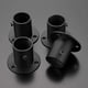 thumbnail image 3 of Paquete de 4 soportes de acero inoxidable para barra de cortina (negro), 3 of 5