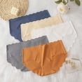 thumbnail image 3 of Lunuaoe Women's Ice Silk Seamless Panties, Invisible Breathable Underwear, Thin Plus Size Briefs, 3 of 7