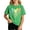 Green, variant on Boys Girls Crew Neck Short Sleeve Tee Cotton Rainbow Heart Graphic Print Casual Fashion Summer Basic Tops for 2-12T