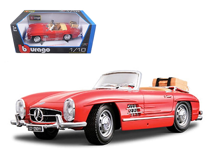 1957 Mercedes 300SL Touring Convertible Red 1/18 Diecast Model Car