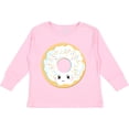 thumbnail image 3 of Inktastic White Donut Boys or Girls Long Sleeve Toddler T-Shirt, 3 of 5