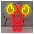 thumbnail image 1 of Letrero De Neón De Langosta Para Restaurante De Mariscos, Abierto Por La Noche, Mercado De Pescado, Decoración Comercial, Regulable Por USB, 33x30cm, 1 of 3