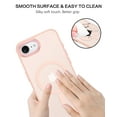 thumbnail image 4 of VENINGO for iPhone 16e Case 6.1",Translucent Matte Shockproof Anti Fall Anti Slip Protective Cover Case for iPhone 16e ,Pink, 4 of 7