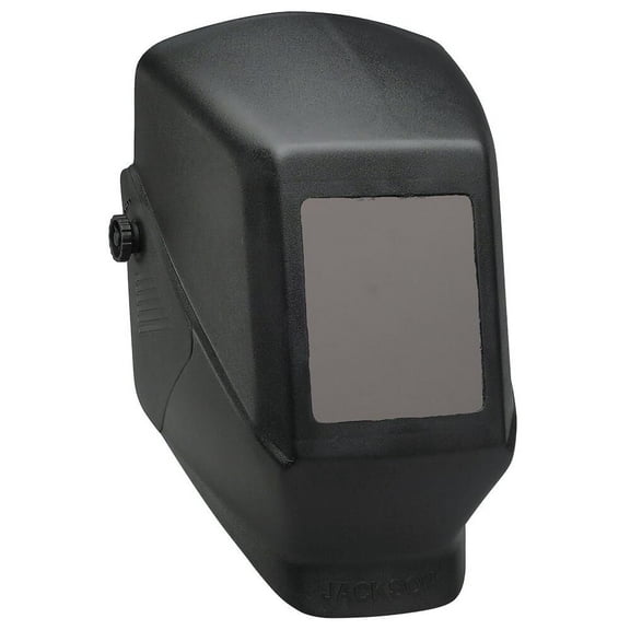 Jackson Safety Welding Helmet - Passive - Polycarbonate/ABS Blend - 4.5" x 5.25" Viewing Area - Shade 10 - 370 Speed Dial Headgear - Black - HSL100 Series