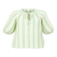thumbnail image 1 of Blusa George para Mujer, Cuello V con Abertura en Costados Sage Talla G, 1 of 4