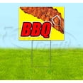thumbnail image 1 of Bbq Yellow Background (18" x 24") Yard Sign, Includes Metal Step Stake, 1 of 6