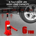 thumbnail image 2 of 6 Ton Hydraulic Bottle Jack,Heavy Duty Welded Car Jack, Manual , 7.5"-16" High  Capacity for Automotive Car Repair Shop Use, 2 of 9