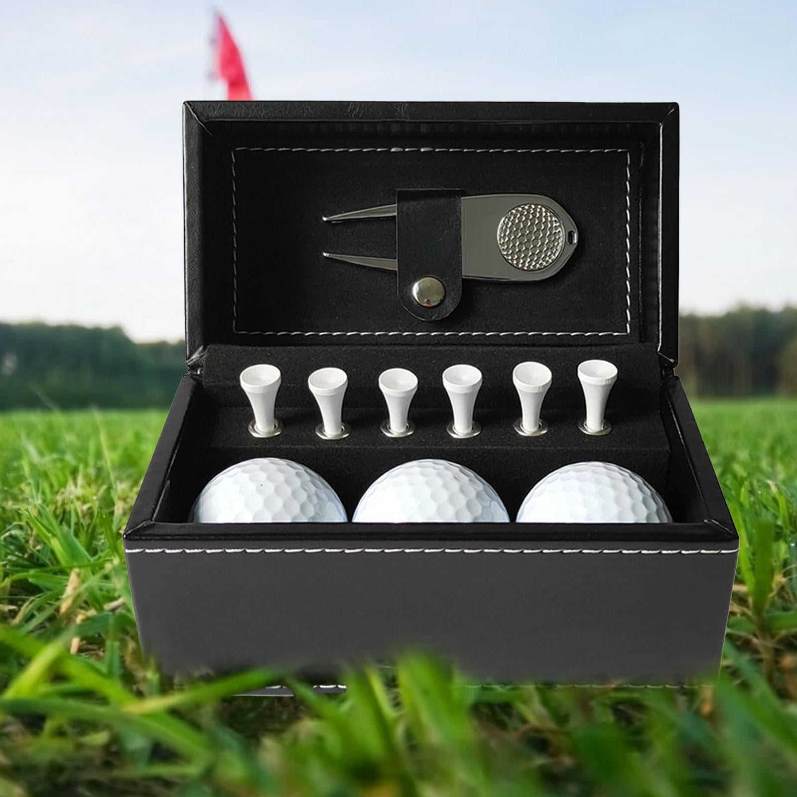 GARENDE Golf Ball Gift Set Gift Package Golf Balls for Men Women Golfers Golf Course Argent Tool
