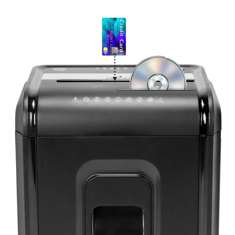 Aurora AU1260XA Anti-Jam 12-Sheet Crosscut Paper and CD/Credit