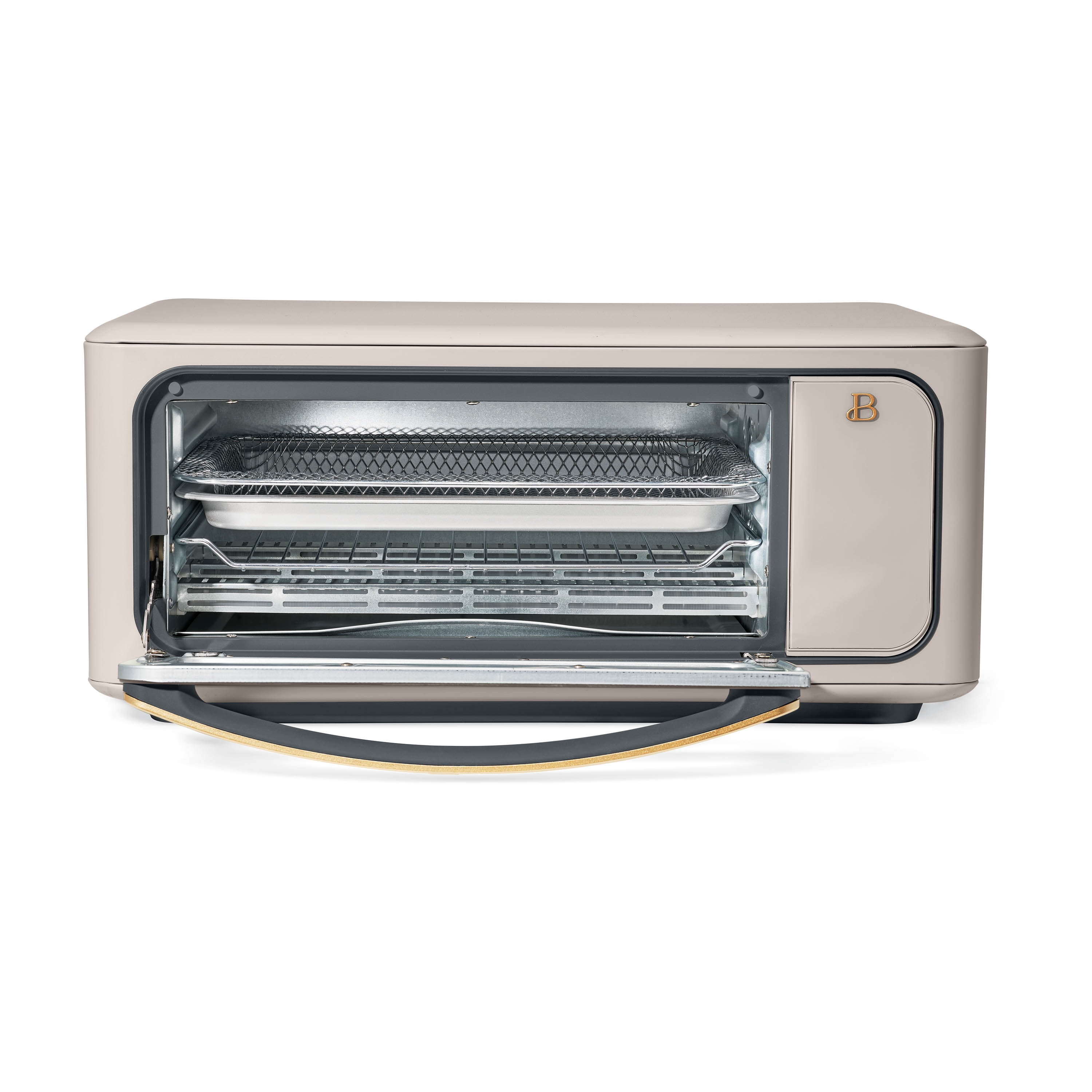 Beautiful Infrared Air Fry Toaster Oven, 9-Slice, 1800 W, Porcini Taupe by Drew Barrymore