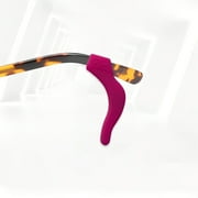 Anti-Slip Glasses Grips, Silicone Ear Hooks for Eyeglasses Sunglasses, Non Slip Retainer Black