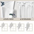 thumbnail image 5 of Spring Floral Swag Curtains for Kitchen/Bedroom/Living Room, Elegant Pastoral Flowers Botanical Scalloped Curtains 63 Inch Long, Rod Pocket Window Swag Topper Curtains Valances 2 Panels Set 36"x63", 5 of 8