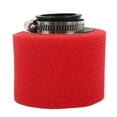 thumbnail image 2 of Limpiador de filtro de aire universal para motocicleta de 38 mm para 50 cc-ATV de 200 cc, motocicleta todoterreno, scooter, rojo, 2 of 14