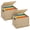 2, variant on 2 Pack Collapsible Letter Size Filing Box with Lid Woven Hanging File Basket Portable Document Storage Organizer for Office Home Decor