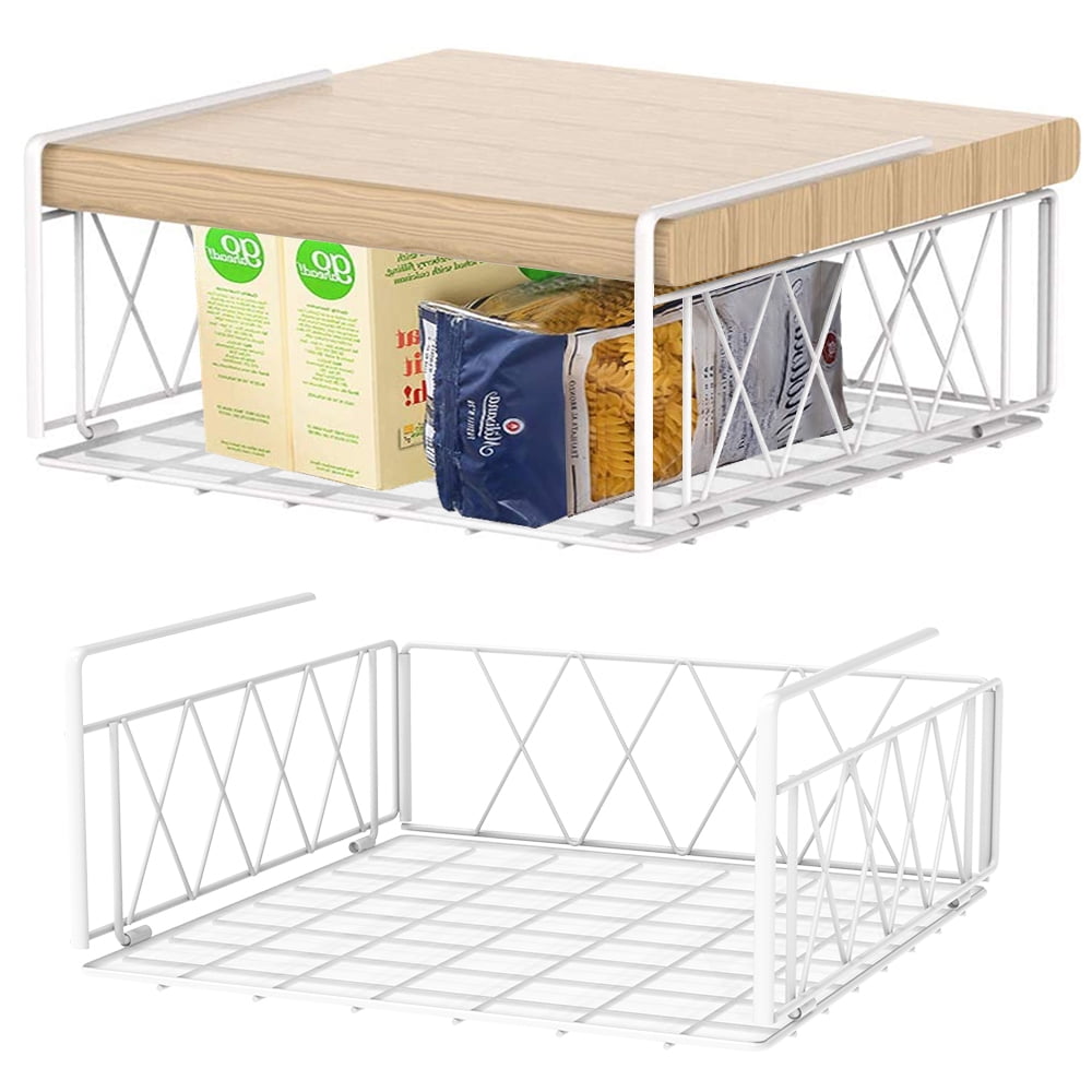Auledio Under Shelf Basket Hanging Under Storage Organizer (2