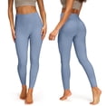 thumbnail image 6 of Compression Leggings for Women Workout Stretchy High Waisted Quick Drying Yoga Pants Tummy Control Gym Leggings Blue S, 6 of 6
