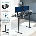 thumbnail image 6 of VIVO Electric 83” x 30” Stand Up Desk Workstation, Black Table Top, Black Frame, 6 of 8