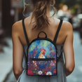 thumbnail image 4 of Eheartsgir Rooster Floral Mandala Pattern Zipper Compartment Daypack, Waterproof Travel Shoulder Bag with Lightweight for Shopping Outing, 4 of 8