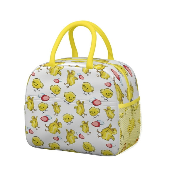 Reusable Chickens Lnsulated Lunch Bag for Women & Men-Leakproof Water-Resistant Cooler Tote,Large Capacity(10.6x8.7x6.3in)for Work,Office,Travel,Picnic,Beach.