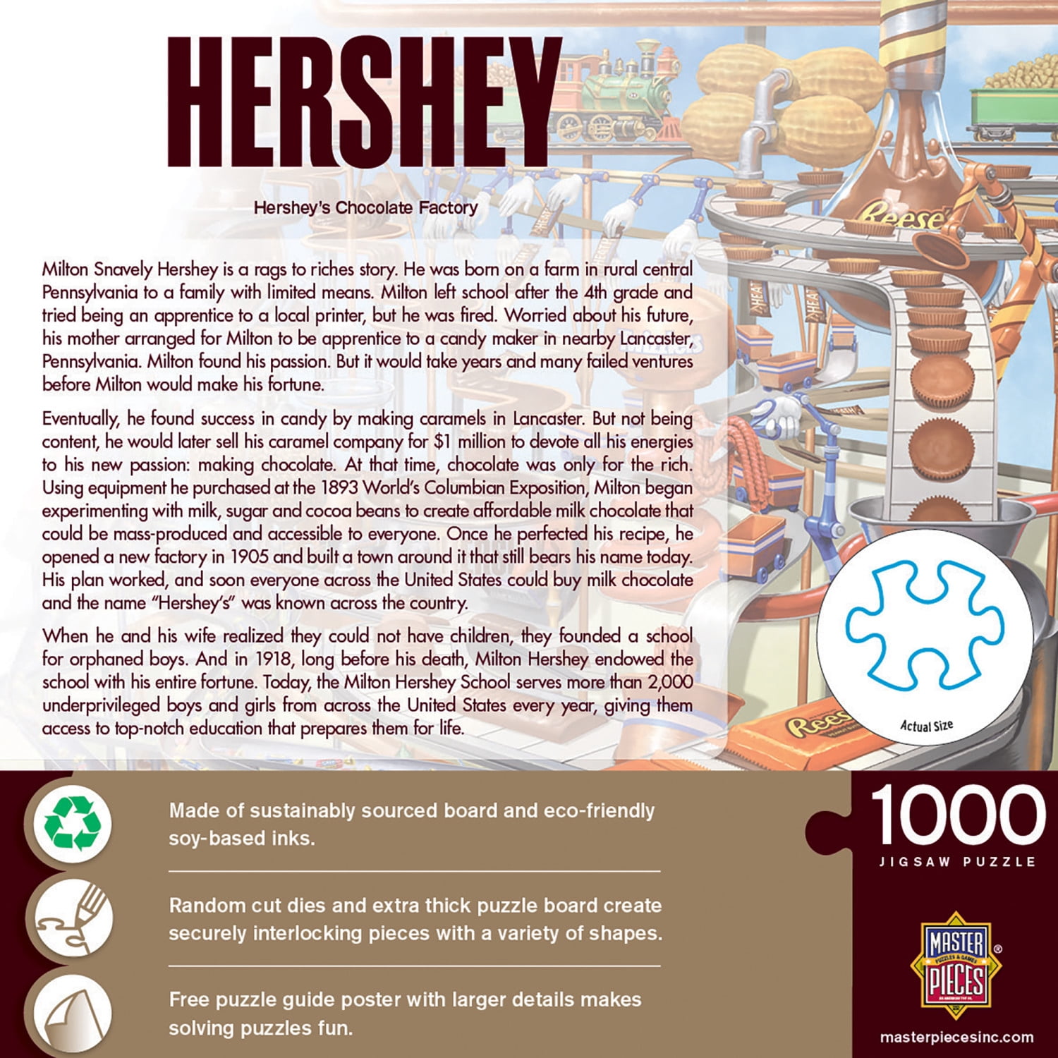 MasterPieces 1000 Piece Jigsaw Puzzle - Chocolate Factory - 19.25"x26.75"