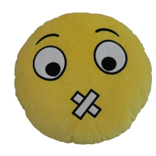 USA SELLER Emoji Pillow 12" Inch Large Yellow Smiley 30cm Emoticon Toy Wink 