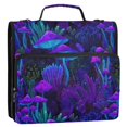 thumbnail image 5 of FORMRS Zipper Binder with Shoulder Strap 2-inch Ring 500 Sheet Capacity File Bag, Night Mushrooms Pattern, 5 of 5