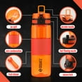 thumbnail image 6 of Squatz 24 Oz Poseidon Series Sports Water Bottle Premium Quality Wide Mouth Gym Juice Protein Flask, 6 of 7