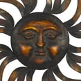 thumbnail image 5 of DecMode Brass Metal Sun Wall Decor with Distressed Copper Like Finish, 5 of 14