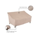thumbnail image 3 of Modern Leisure Chalet Patio Loveseat Cover, 66"L x 40"W x 39"H, 2-Pack, Beige, 3 of 11